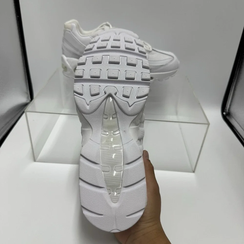 Brand New Nike Air Max 95 HM8755-100 Triple White Sneakers Men's Size 8.5